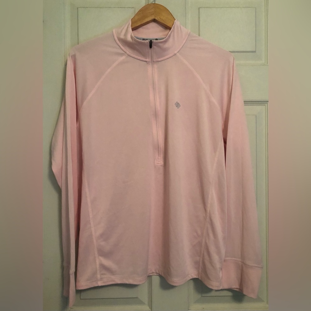 Zelos Light Pink Athletic Top 1/2 Zip 2X